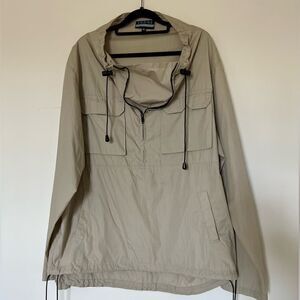 Unisex Street Style Plain Anorak Jacket Size XL